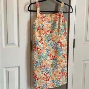 Ann Taylor Loft Summer Floral Cotton Dress